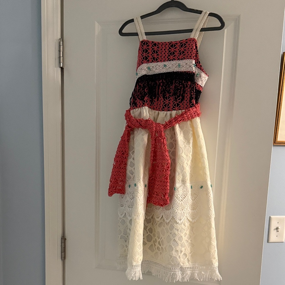 Trish Scully Hawaiian Princess  Charming Multicolor Lace Kids Dress